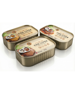 3x 121g Sea Cave Cod Liver Fish in Natural Own Oil Pack (Metal Tin) - Product of Norway