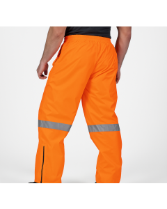 Huski Mens Tarmac Hi Vis Pants - Orange (High Visibility Safety Trousers)