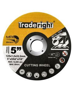 Traderight 5â€ 125mm Angle Grinder Cutting Discs Thin Cut Off Wheel Metal 200Pcs