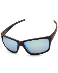 Dirty Dog Cosmic Satin Black/Grey-Ice Blue Mirror Polarised Men's Sunglasses
