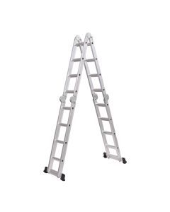 Traderight Multi Purpose Ladder Aluminium Folding Platform Extension Step 4.7m