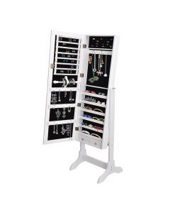 Levede Mirror Jewellery Cabinet Makeup Storage Jewelry Organiser Box Standing