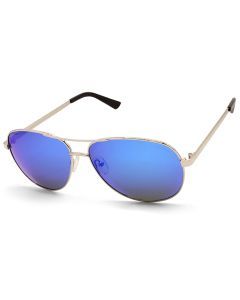 North Beach Pollack Silver/Blue Mirror Polarised Unisex Sunglasses
