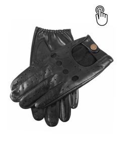 Dents Mens Silverstone Touchscreen Driving Gloves - Black