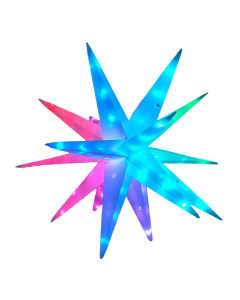 Radiant Spectrum: LED 3D Moravian Star Light