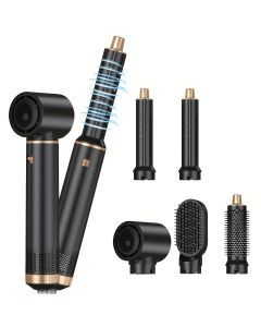 5-in-1 Hair Styler Hot Air Brush with 60000RPM