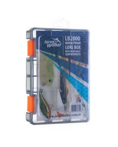 Jarvis Walker LB2000 Worm Proof Lure Tackle Box Adjustable Compartments