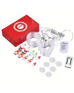 Starry Splendor: Festive Christmas Curtain Lights