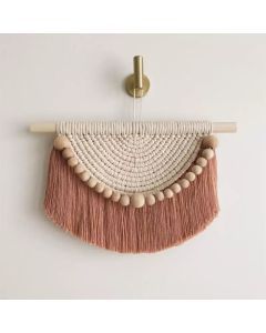 Bohemian Bliss: Chic Cotton Macrame Wall Hanging for Home Decor