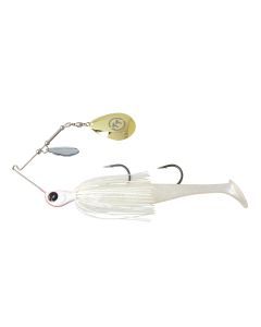 TT Lures 1/2oz Tornado+ Double Colorado Rigged Spinnerbait Lure - PEARL