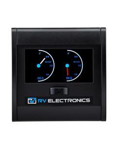 RV Electronics Programmable LCD Water Level Indicator Double Tank