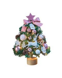 Mini Christmas Tree with Lights for Tabletop Decor
