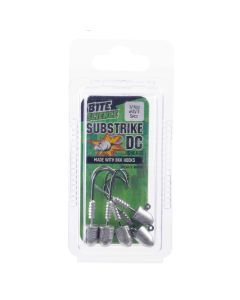 5 Pack of 1/4oz Size 2/0 Bite Science Substrike DC Jigheads with BKK Hooks