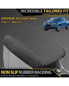 Volkswagen Amarok 2H (Cloth Seats) Neoprene Armrest Console Lid (Available)
