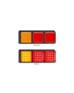LED Autolamps 282ARRM Stop/Tail/Indicator, 12-24 Volt, Blister