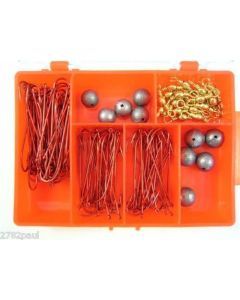 Wilson 120 Piece Flathead Pack In Fishing Tackle Box - Tackle Kit