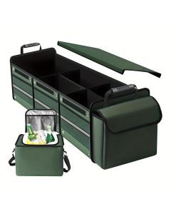 Car Storage Bag Foldable Trunk Organizer with Ice Pack