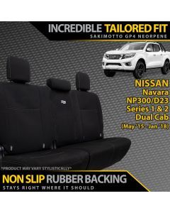 Nissan Navara NP300 Series 1 & 2 Neoprene Rear Row Seat Covers (Available)