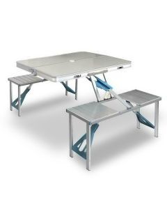 Aluminium Table and Stools Set