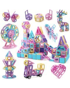 Magnetic Building Blocks Set (165pcs for Kids)