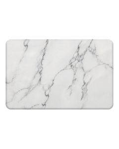 Hard Diatomite Bath Mat Super Dry Anti-Slip - White Marble Finish