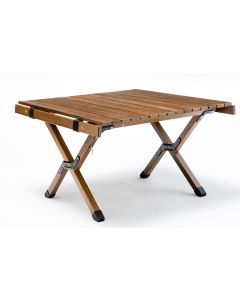62cm Foldable Bamboo Outdoor Camping Table Waterproof Wood Wooden Travel - Small
