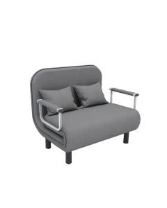 65CM Grey Simple Folding Sofa Bed - Easy Assembly & Durable Comfort