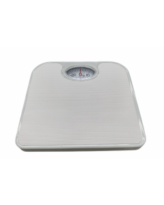 130kg Mechanical Bathroom Scales - White (Weight Checker)