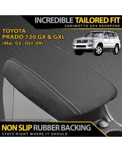 Razorback 4x4 GP4 Standard Neoprene Console Lid Cover suitable for a Toyota Prado 120 (In Stock)