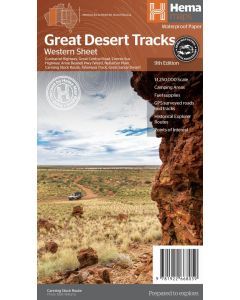 HEMA GREAT DESERT TRACKS WESTERN MAP