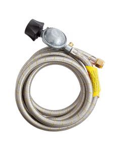 Gasmate Braided Hose & Regulator LCC27 to 5/8" UNF (3/8" SAE) 2000mm
