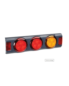 Narva 9-33 VOLT MODEL 43 LED REAR DIRECTION INDICATOR AND TWIN STOP/TAIL LAMPS, 0.5M CABLE, GREY