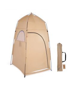 Portable Outdoor Privacy Tent Pop-Up Shower And Toilet Shelter Khaki