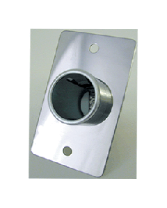 12v CHROME WALL PLATE RECEPTICLE - LARGE