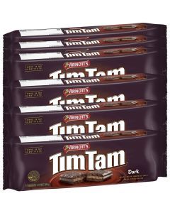 6x Arnott's Tim Tam Dark Chocolate Biscuits 200g - 1 Packet (Fresh Australian Batch)
