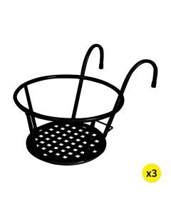 Levede 3x Plant Stand flower Holder Hanging Pot Basket Plant Garden Wall Storage