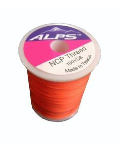 Alps 100yds of Lumin Orange Rod Wrapping Thread - Size A (0.15mm) Rod Binding Cotton
