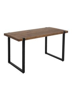 Levede Dining Table Industrial Wooden Metal Kitchen Tables Cafe Restaurant 140cm