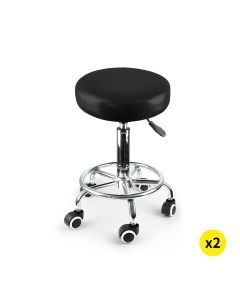 2x Levede Swivel Salon Barstool Hairdressing Stool Barber Chair Equipment Beauty