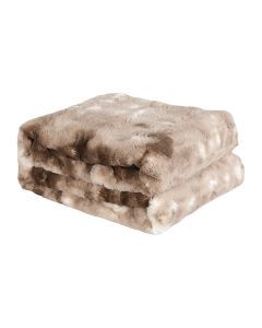 Dreamz Throw Blanket Luxury Tie-dyed Faux Fur 500GSM Bed Sofa Thick152x203cm