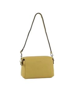 Pierre Cardin Ladies Leather Crossbody Bag - Yellow (Detachable Strap)