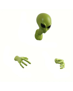 1pc Green Eyes Alien Moto