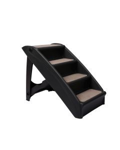 Pawz Pet Ramp Indoor Dog Steps Stair Portable Foldable Ladder For Bed Sofa Black