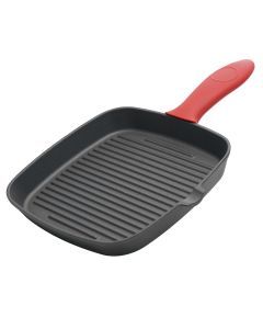 Toque Cast Iron Square Grill Pan with Spouts BBQ Skillet Cookware Kitchen