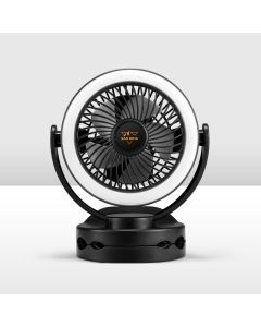 2X 3X 4X San Hima Portable Camping Fan 10000mAh W/ LED Light USB Rechargeable