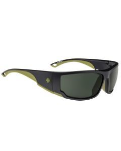 Spy Tackle Matte Black Olive Happy Grey Green Polarised Sunglasses