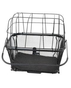 Black Rear Rack Mounted Quick Release Metal Bicycle Pet Basket