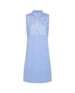 Sporte Leisure Fleur Ladies Sleeveless Dri-Fit Dress - Wedgewood