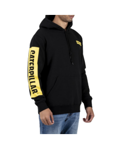 Caterpillar Triton Block Mens Hoodie - Black/Yellow (Jumper)