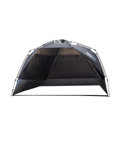 3–4 Person One-Touch Camping Tent Silver Coated Black